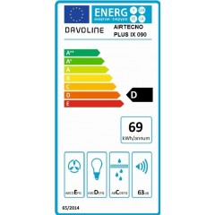 Davoline Airtechno Plus IX 90 Απορροφητήρας Καμινάδα 90cm Inox Davoline Airtechno Plus IX 90 Απορροφητήρας Καμινάδα 90cm Inox